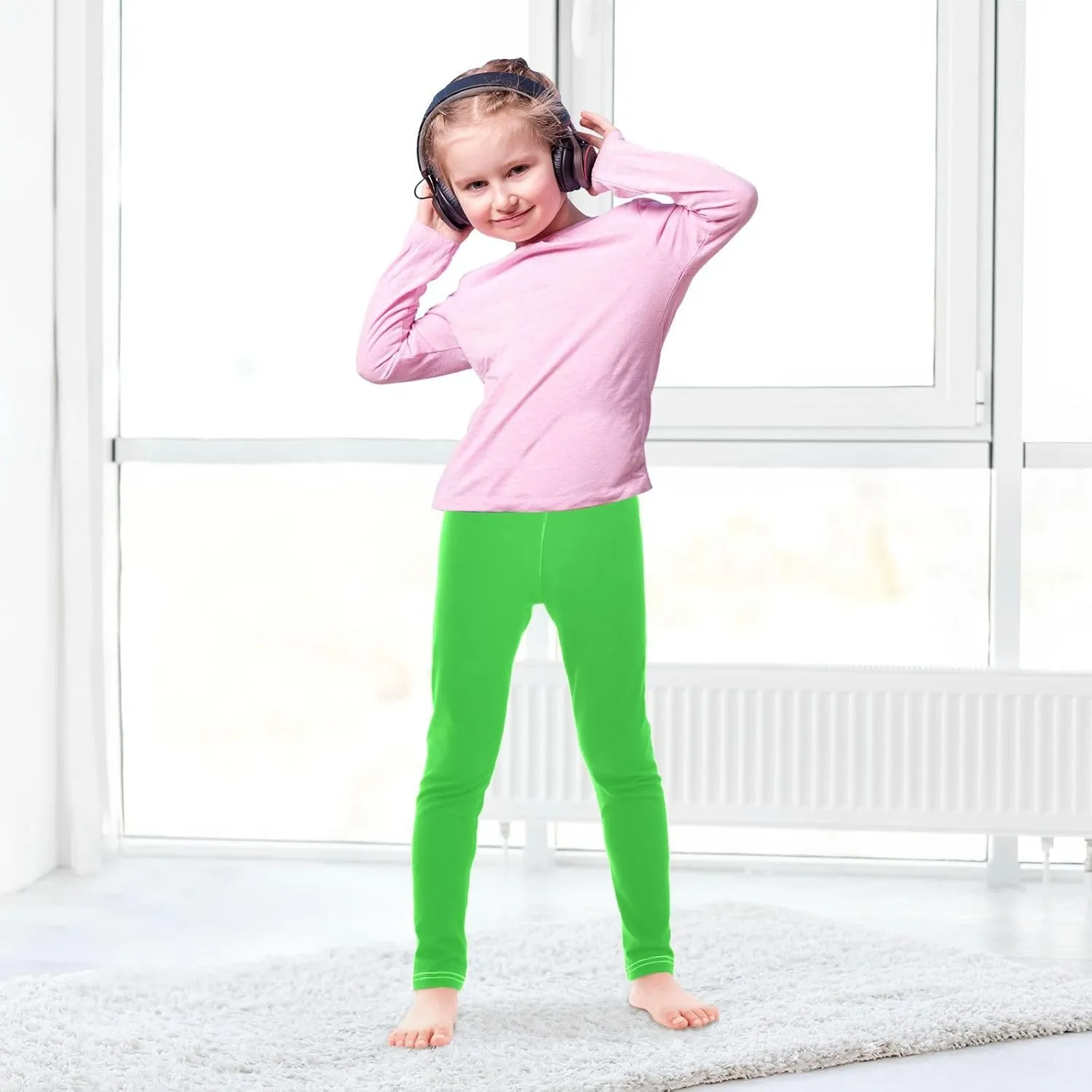 Boccsty Baby Girls Toddler Leggings Kids Yoga Pants Dance Active Tights 4T-10t