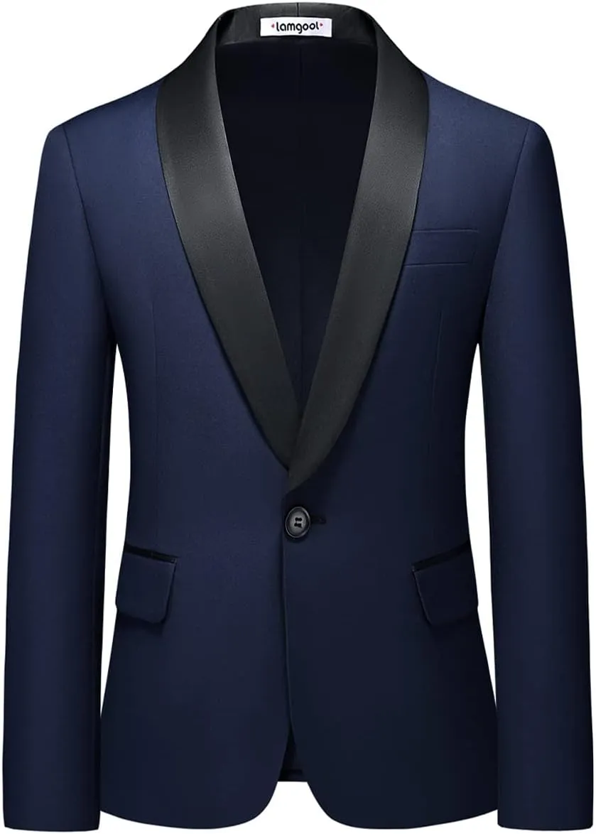 Boy Suits 3 Piece Slim Fit Formal Suit Set with Tuxedo Jacket Vest Pants for Kids Wedding Ring Bearer Party