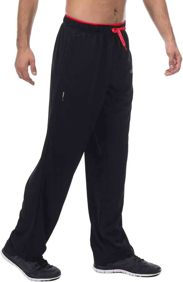 CENFOR Men's Sweatpants with Pockets Open Bottom Workout Pants, for Athletic, Jogging, Training, Casual