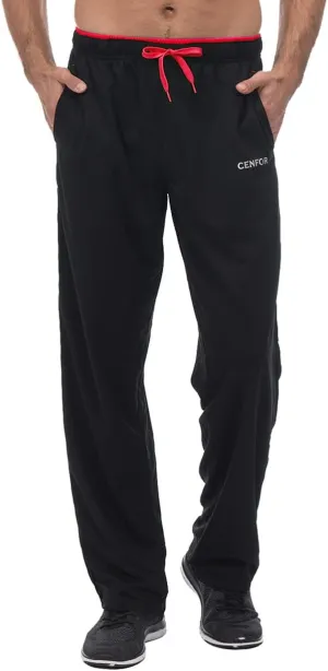 CENFOR Men's Sweatpants with Pockets Open Bottom Workout Pants, for Athletic, Jogging, Training, Casual