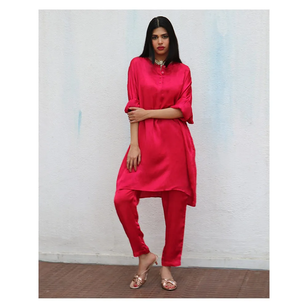 Chidiyaa Rhea Modal Silk Kurta & Pant (Set of 2)