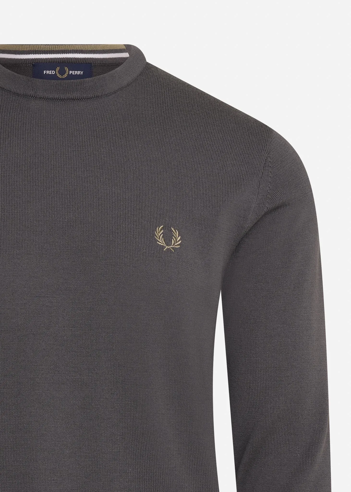 Classic crew neck jumper - gunmetal