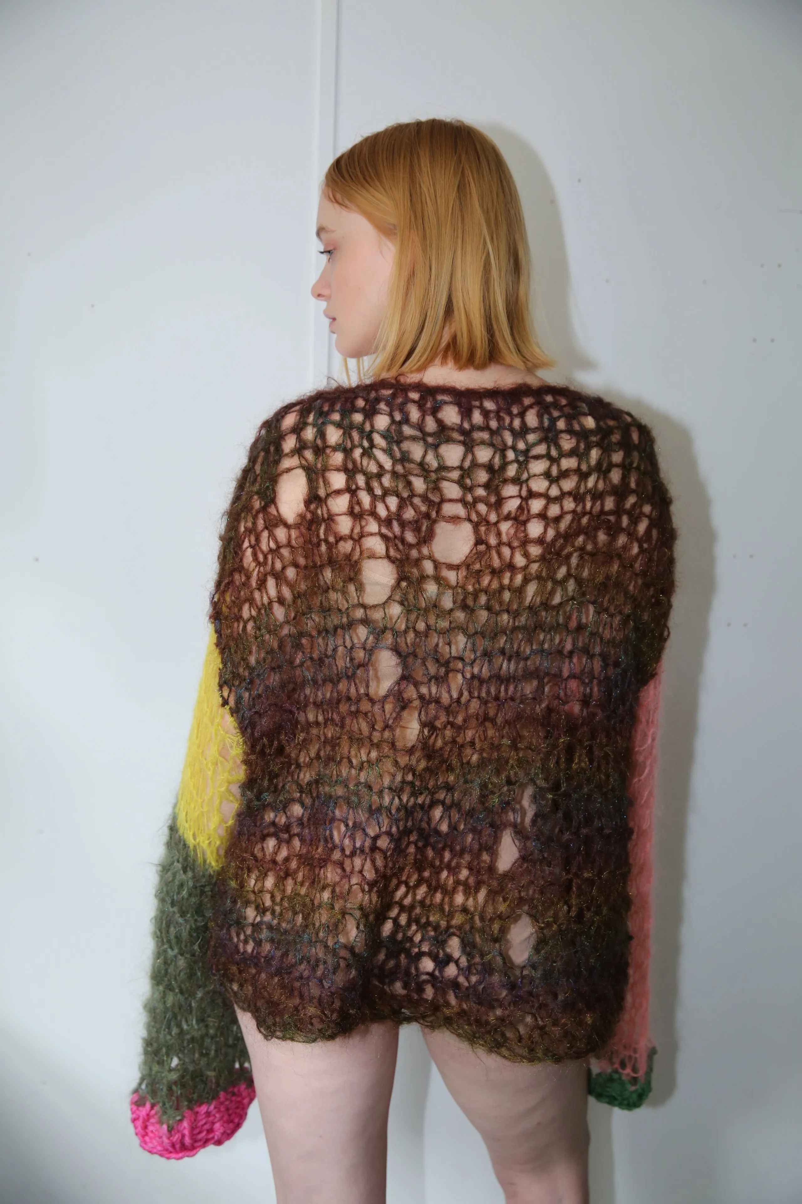 COLOURBLOCK GLITTER JUMPER (CAN BE WORN TWO WAYS)
