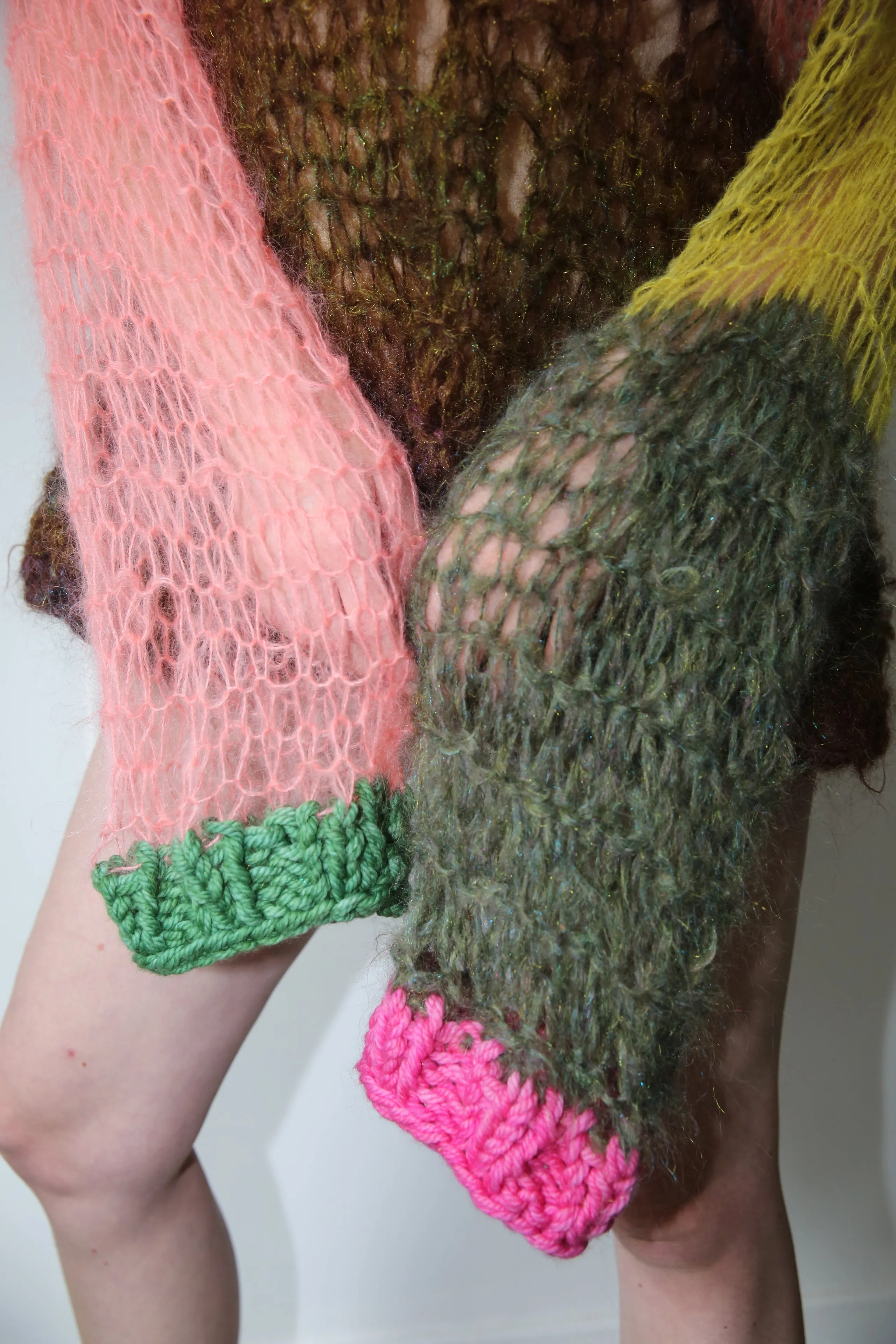 COLOURBLOCK GLITTER JUMPER (CAN BE WORN TWO WAYS)