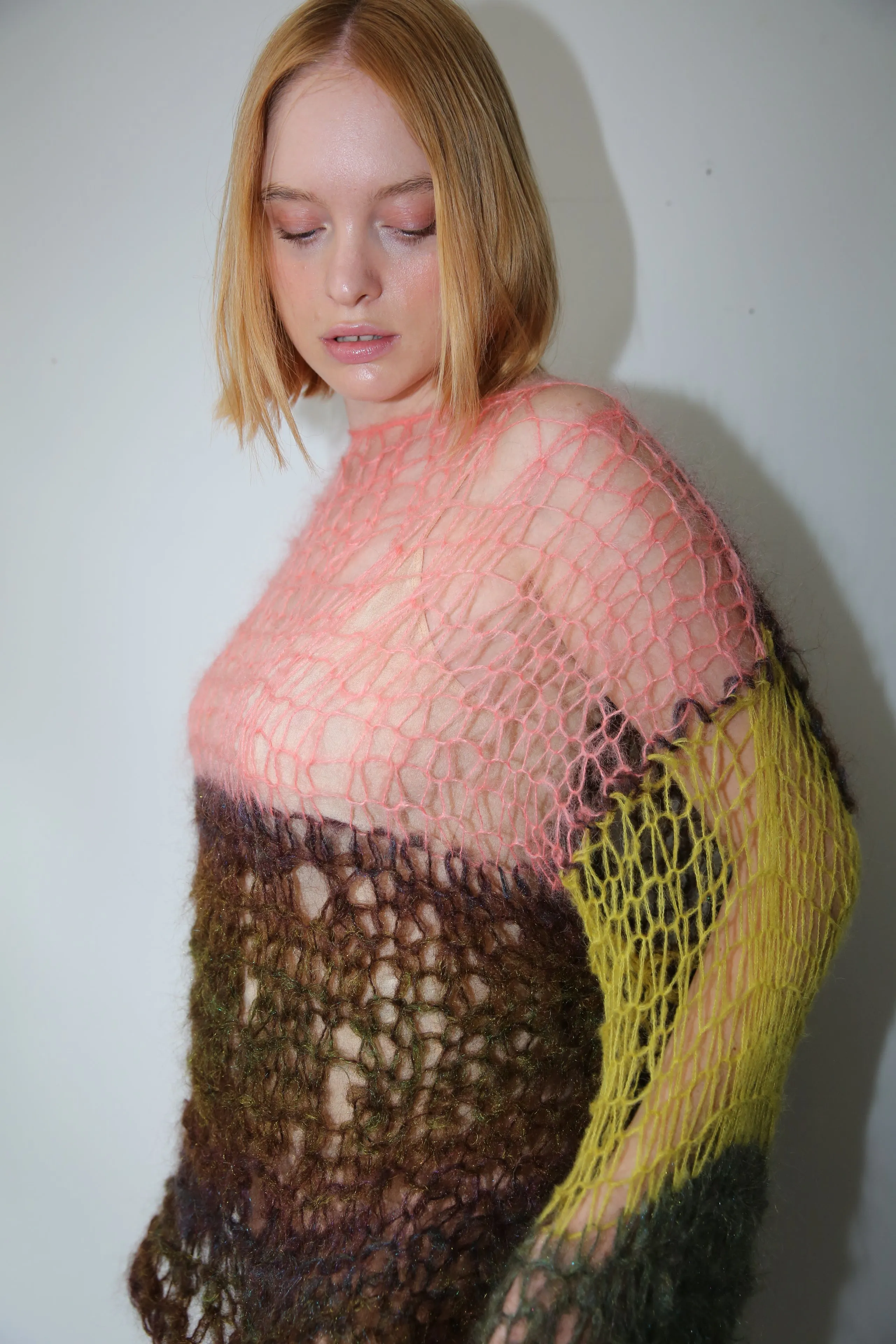 COLOURBLOCK GLITTER JUMPER (CAN BE WORN TWO WAYS)