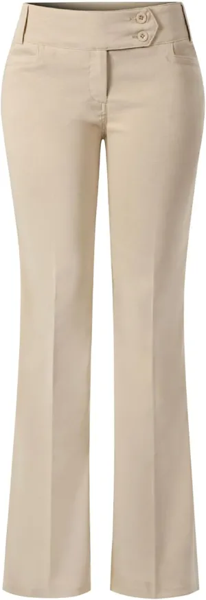 Design by Olivia Women's Ultra Stretch Comfy Millennium Bootcut Dress Pants Work Business Office Trousers
