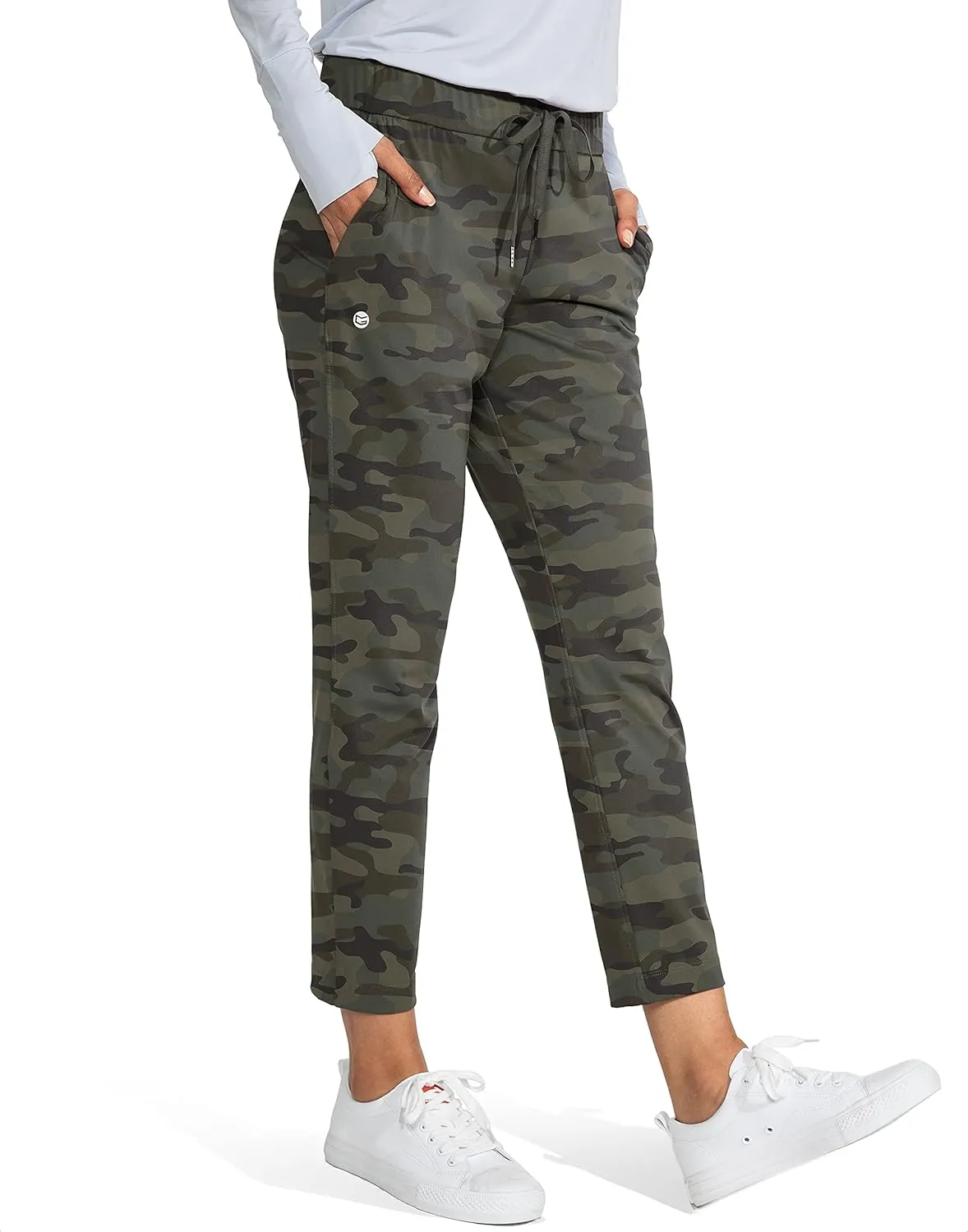 G Gradual Women's Pants with Deep Pockets 7/8 Stretch Ankle Sweatpants for Golf, Athletic, Lounge, Travel, Work