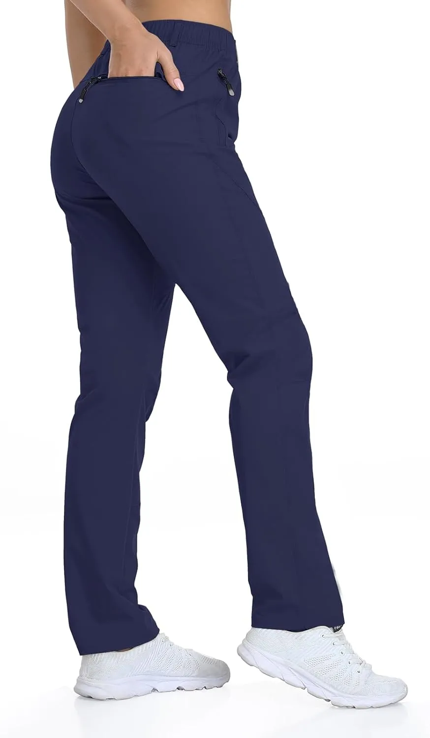 Golf Pants Women 27''/29''/31'' Lightweight Travel Pants for Ladies Quick Dry Nylon Outdoor Hiking Slacks