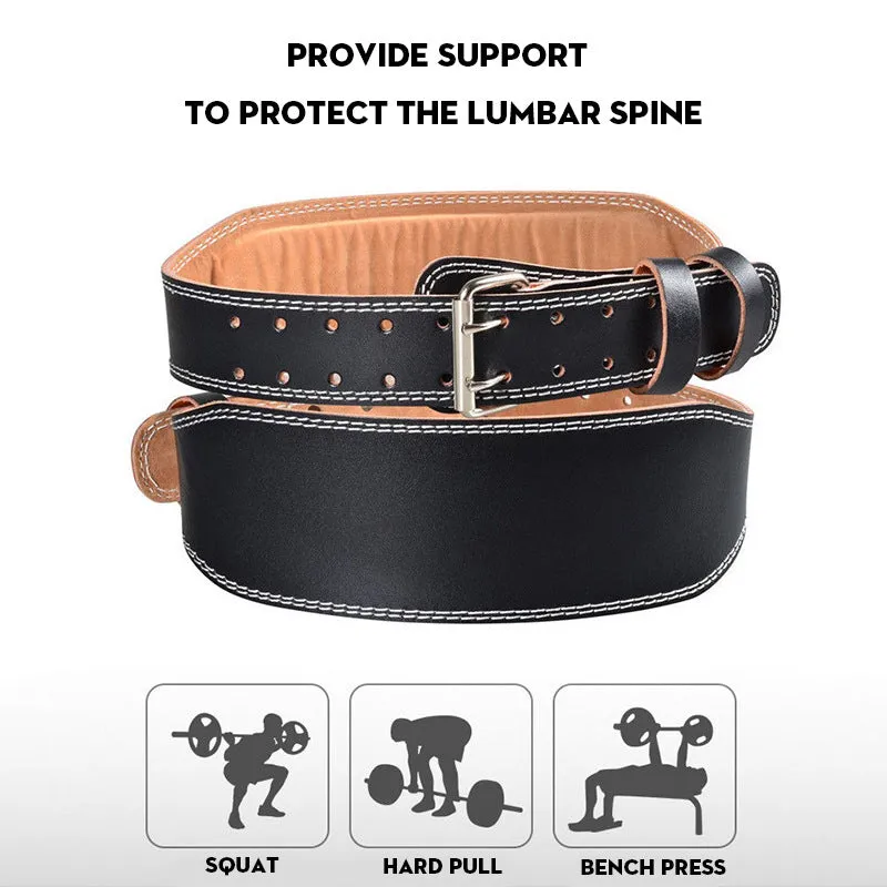 Heavy-Duty Weightlifting Belt for Men & Women  PU Leather Fitness Belt for Deep Squats, Hard Pulls, and Strength Training