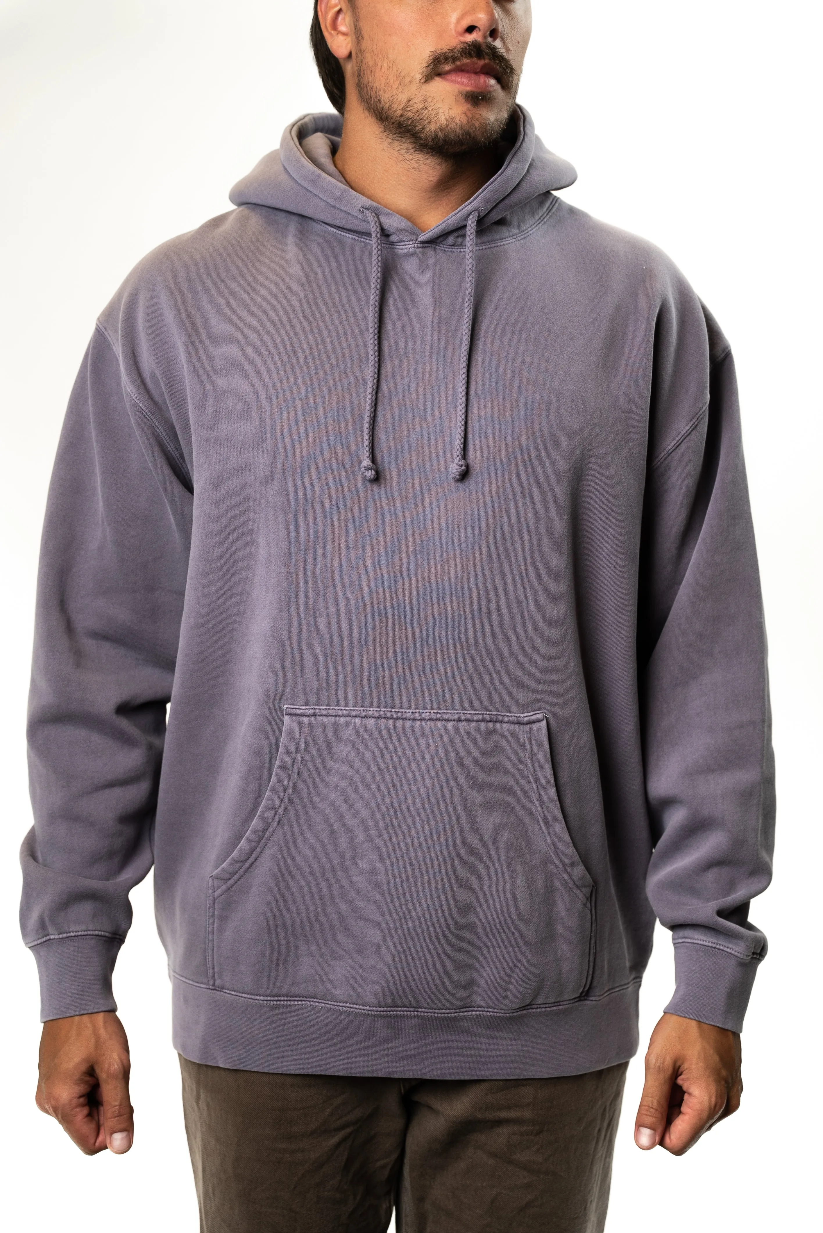 IND4000PD - Heavy Weight Pigment Hooded Pullover