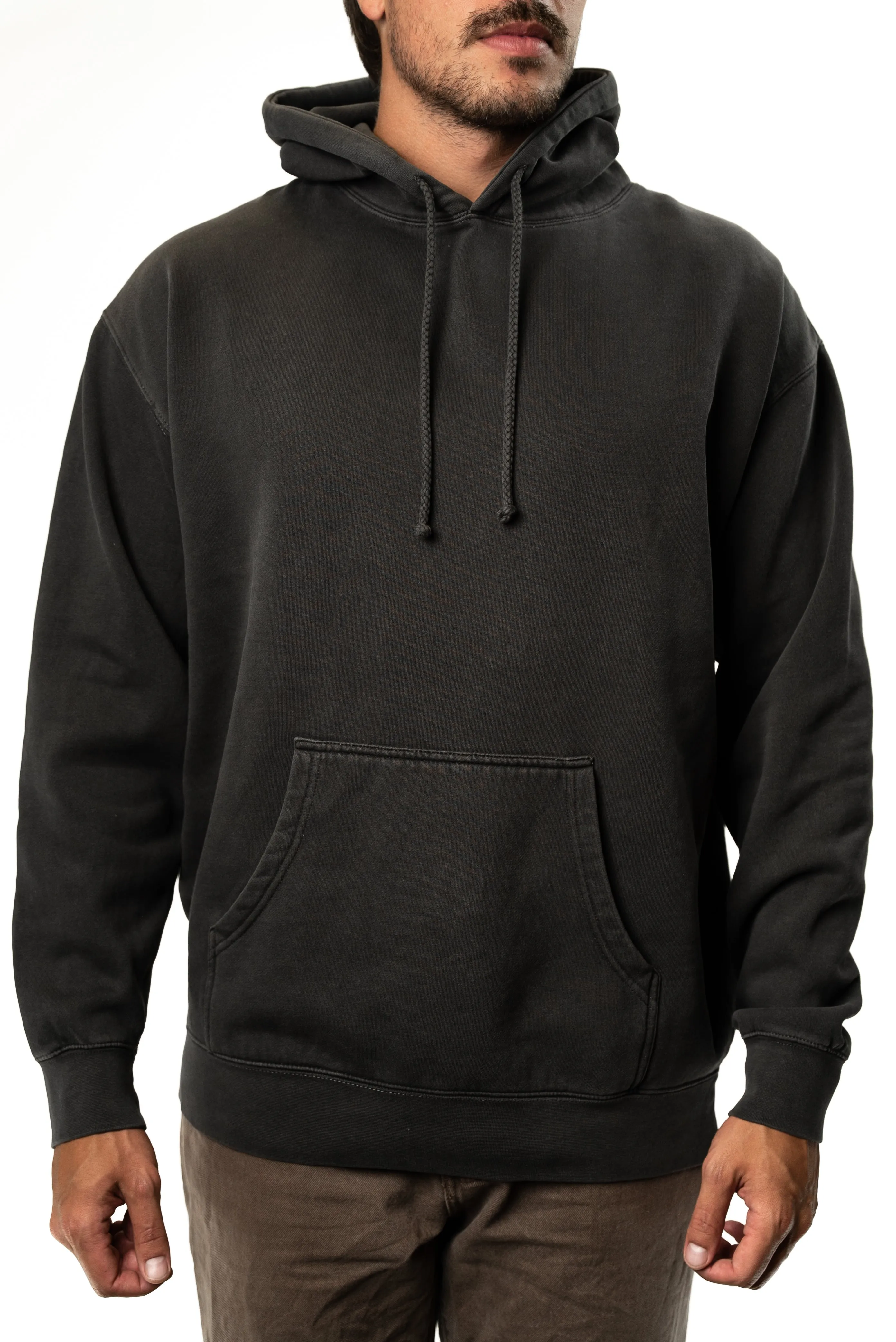 IND4000PD - Heavy Weight Pigment Hooded Pullover