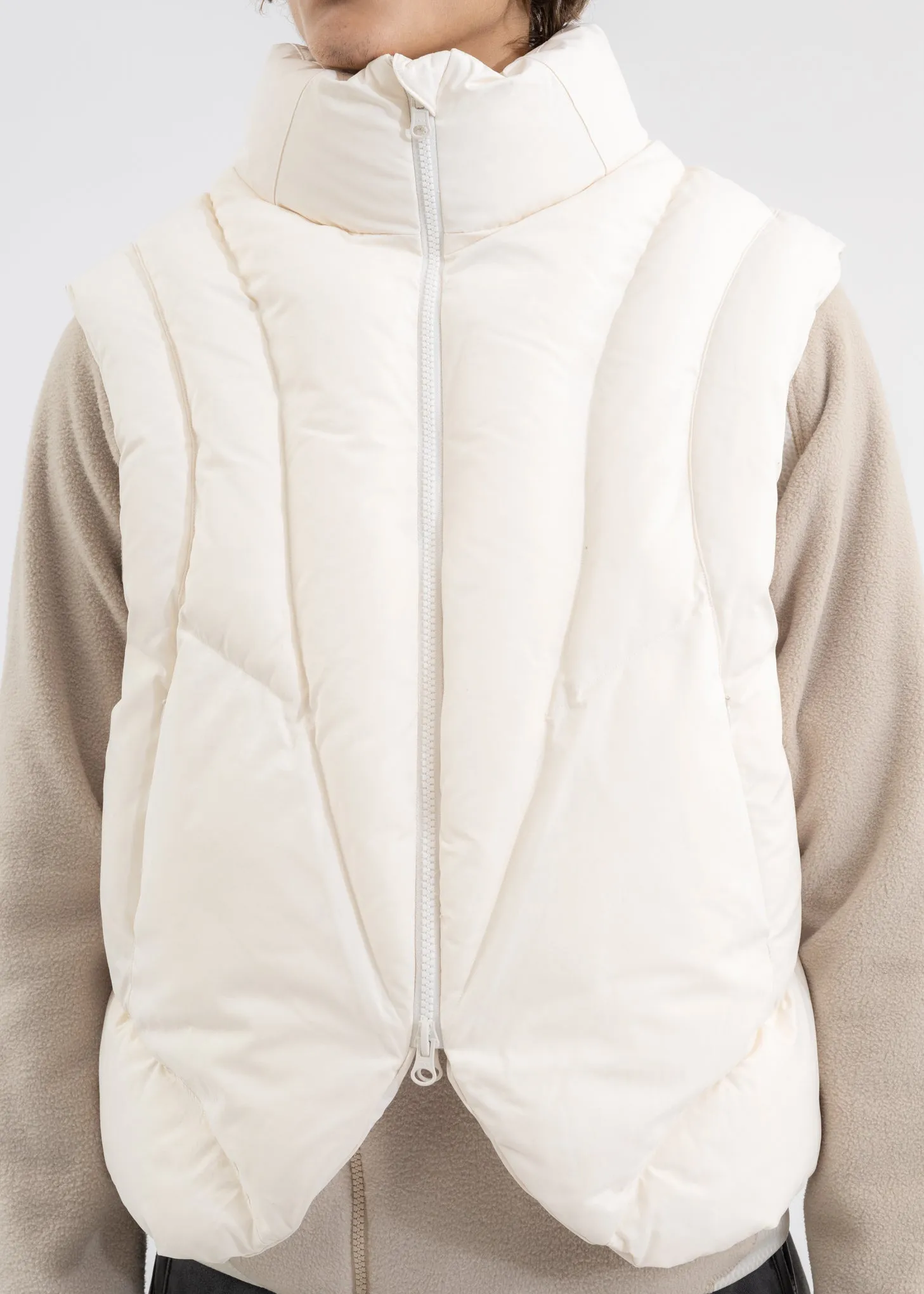 IVORY PADDED VEST (REVERSIBLE)