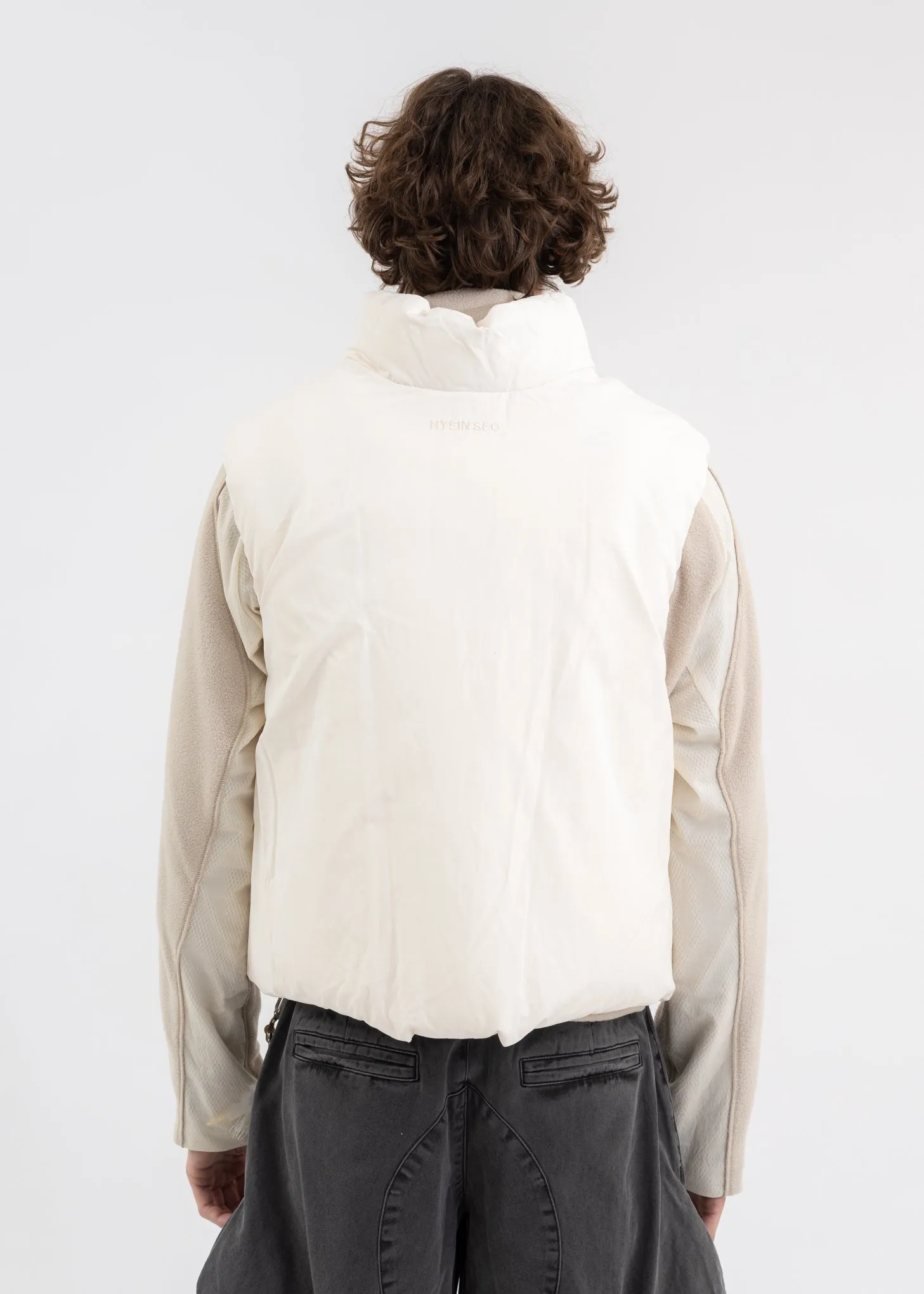 IVORY PADDED VEST (REVERSIBLE)