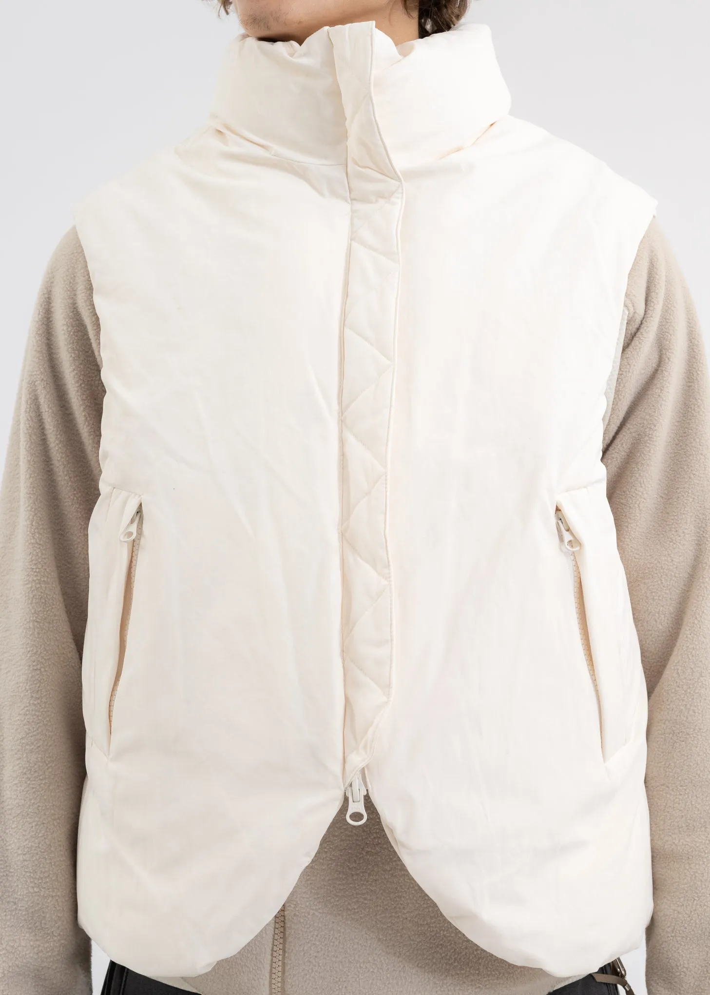 IVORY PADDED VEST (REVERSIBLE)