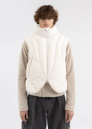 IVORY PADDED VEST (REVERSIBLE)