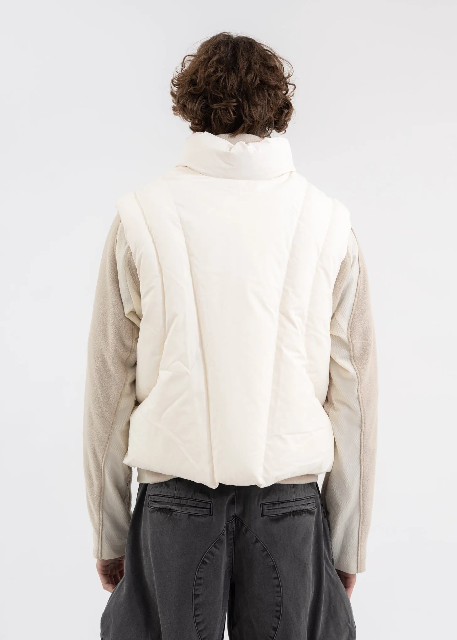 IVORY PADDED VEST (REVERSIBLE)
