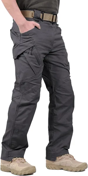 LABEYZON Men's Casual Cargo Work Pants Outdoor Lightweight Military Tactcial Pants for Men with 9 Pockets