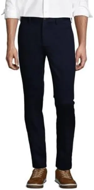 Lands' End Men's Slim Fit Front Chino Pants Radiant Navy 38 NEW 495164
