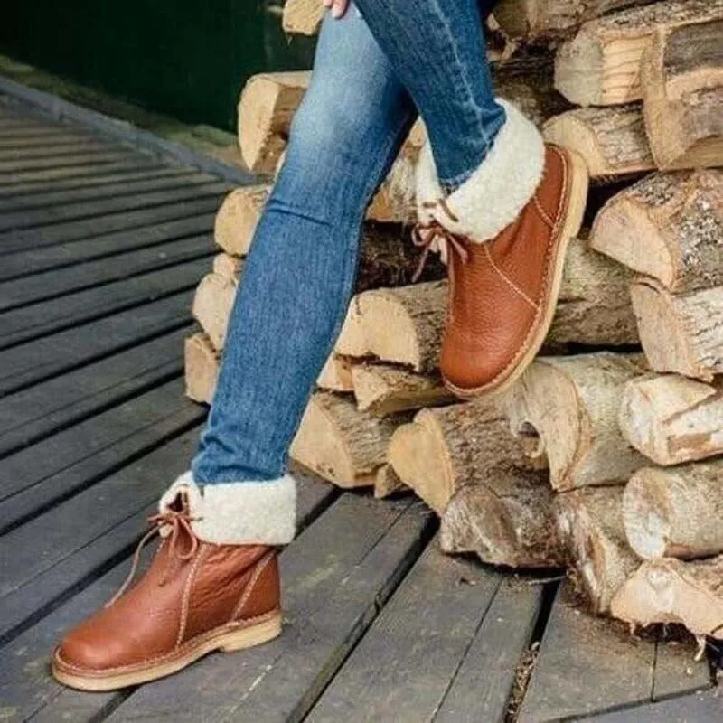 Leni  Fleece Lined Step-In Boots
