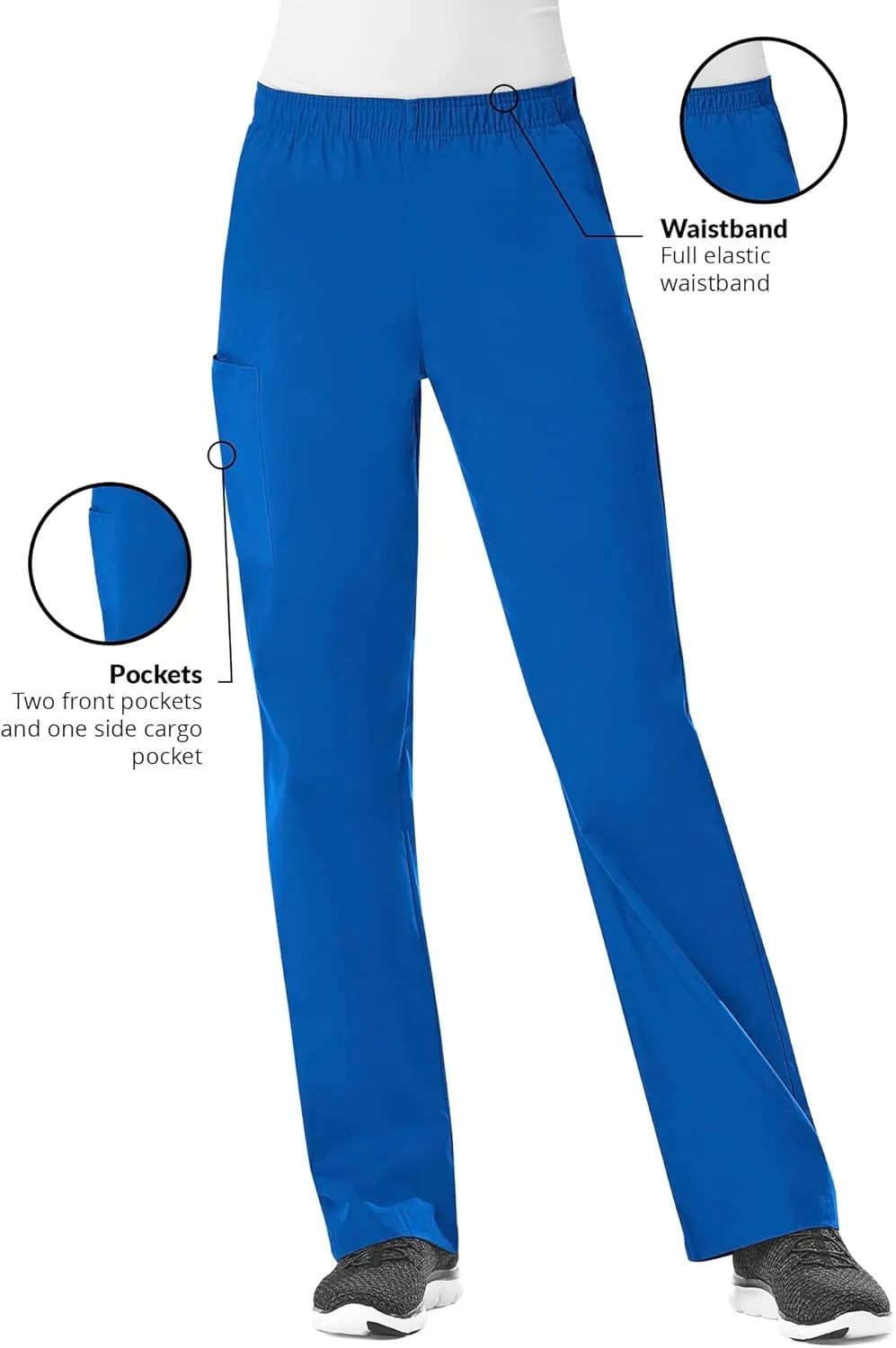 Maevn Women's Core Full Elastic Band Cargo Pants