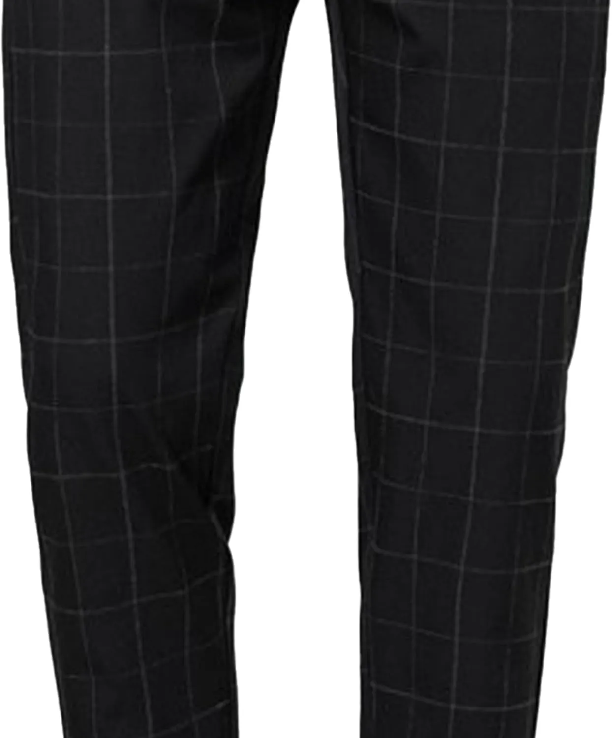 Maiyifu-GJ Men's Stretch Skinny Dress Pants Fashion Slim Fit Business Casual Pants Lightweight Tapered Chino Trousers