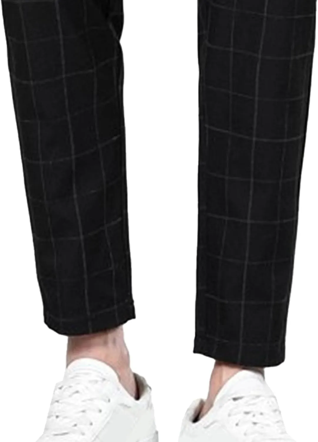 Maiyifu-GJ Men's Stretch Skinny Dress Pants Fashion Slim Fit Business Casual Pants Lightweight Tapered Chino Trousers