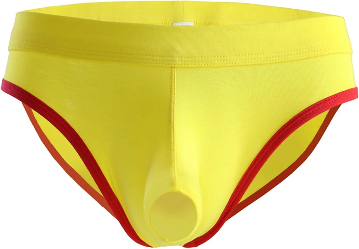 Men's Sexy Transparent Underwear Elephant Nose Style Hollow Back Brief T-Back G String Men Thongs