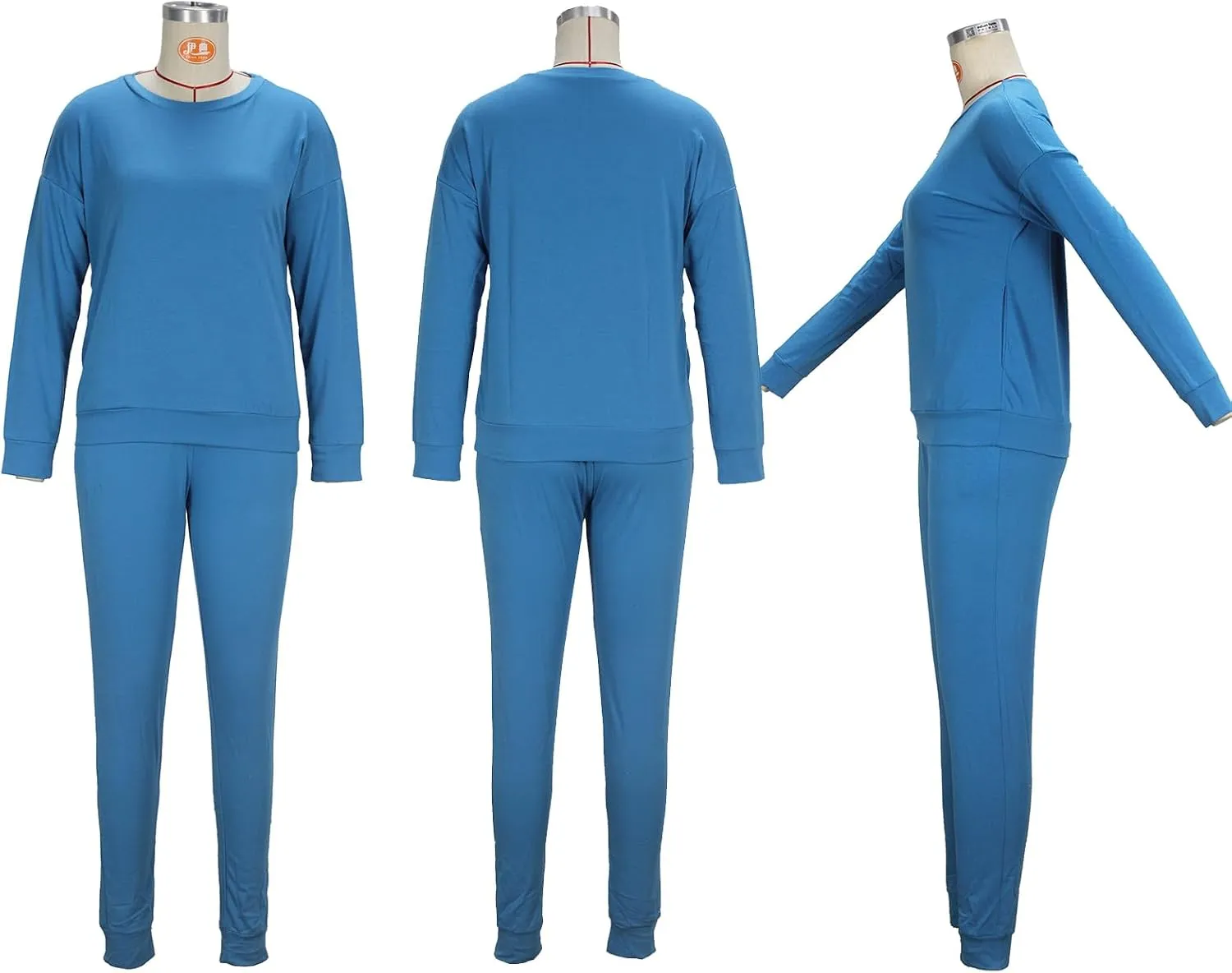 OCEANLUX Two Piece Sweatsuits For Women Casual Joging Outfits Long Sleeve Legging Pants