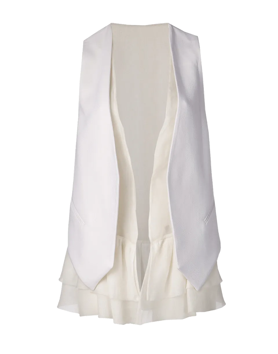 Organza Ruffle Vest