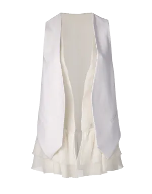 Organza Ruffle Vest