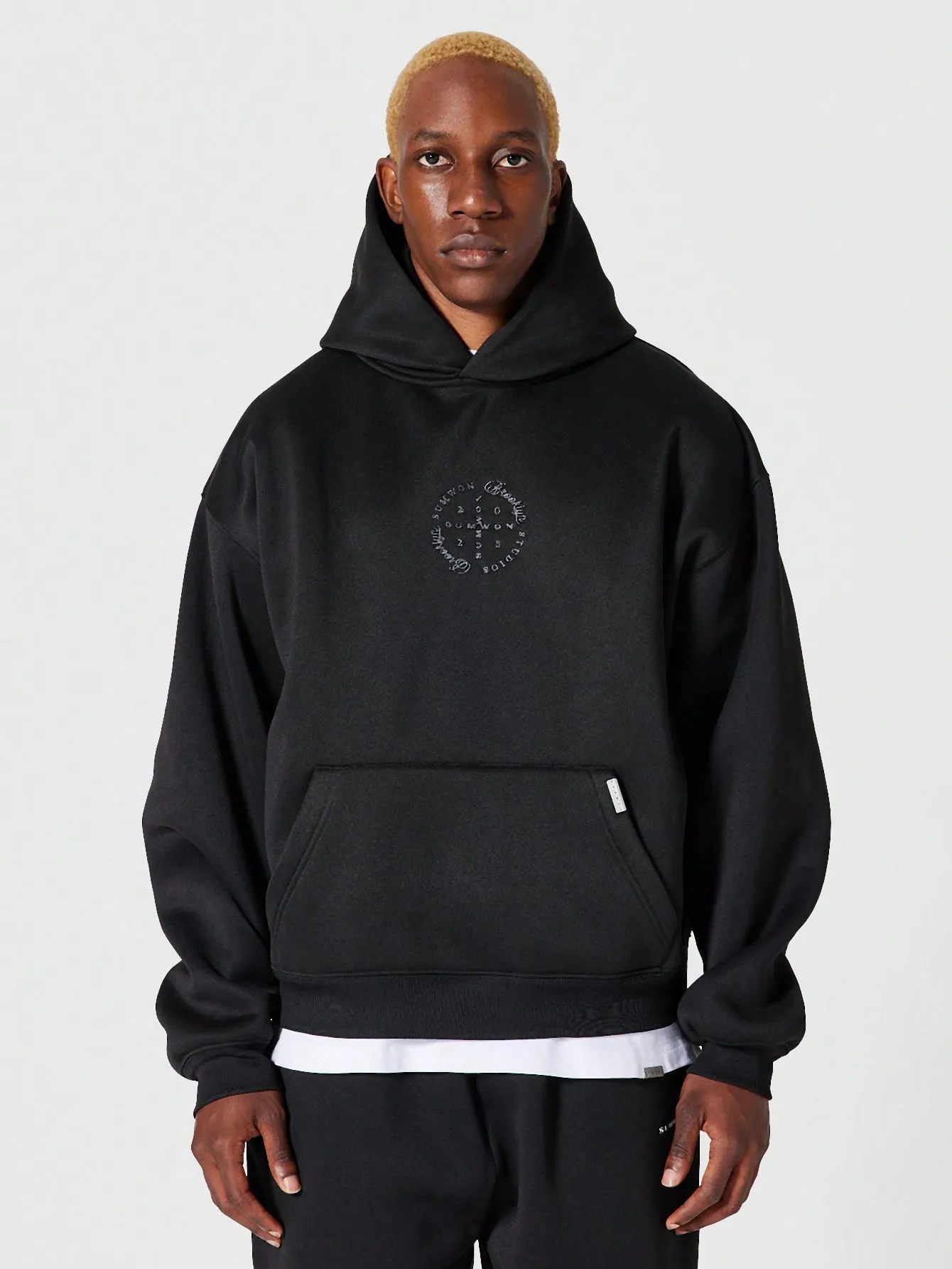Overhead Hoodie With Front And Back Embroidery