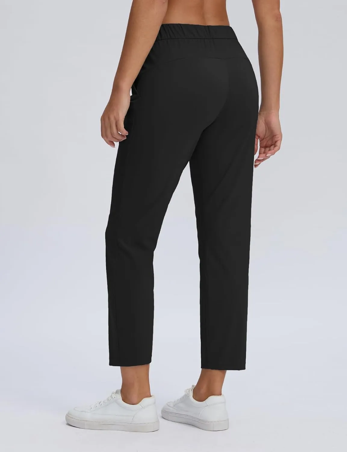 Seamaid Women's Golf Pants with Deep Pockets 7/8 Stretch Athletic Travel Pants for Casual Lounge