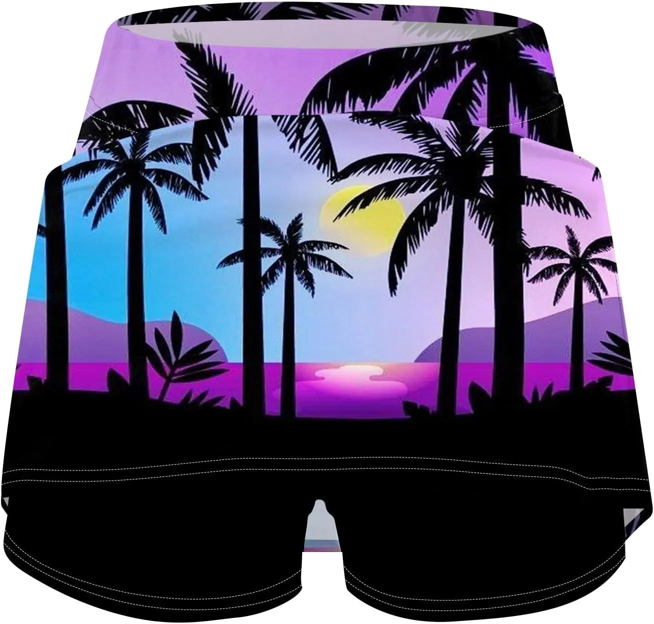 Skirts for Women Lightweight Joggers Athletic Workout Skorts Printed Sports Pants Tummy Control Athletic Shorts