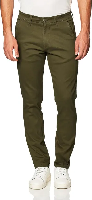 Southpole Men's Flex Stretch Basic Long Chino Pants