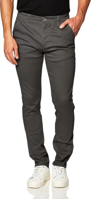 Southpole Men's Flex Stretch Basic Long Chino Pants