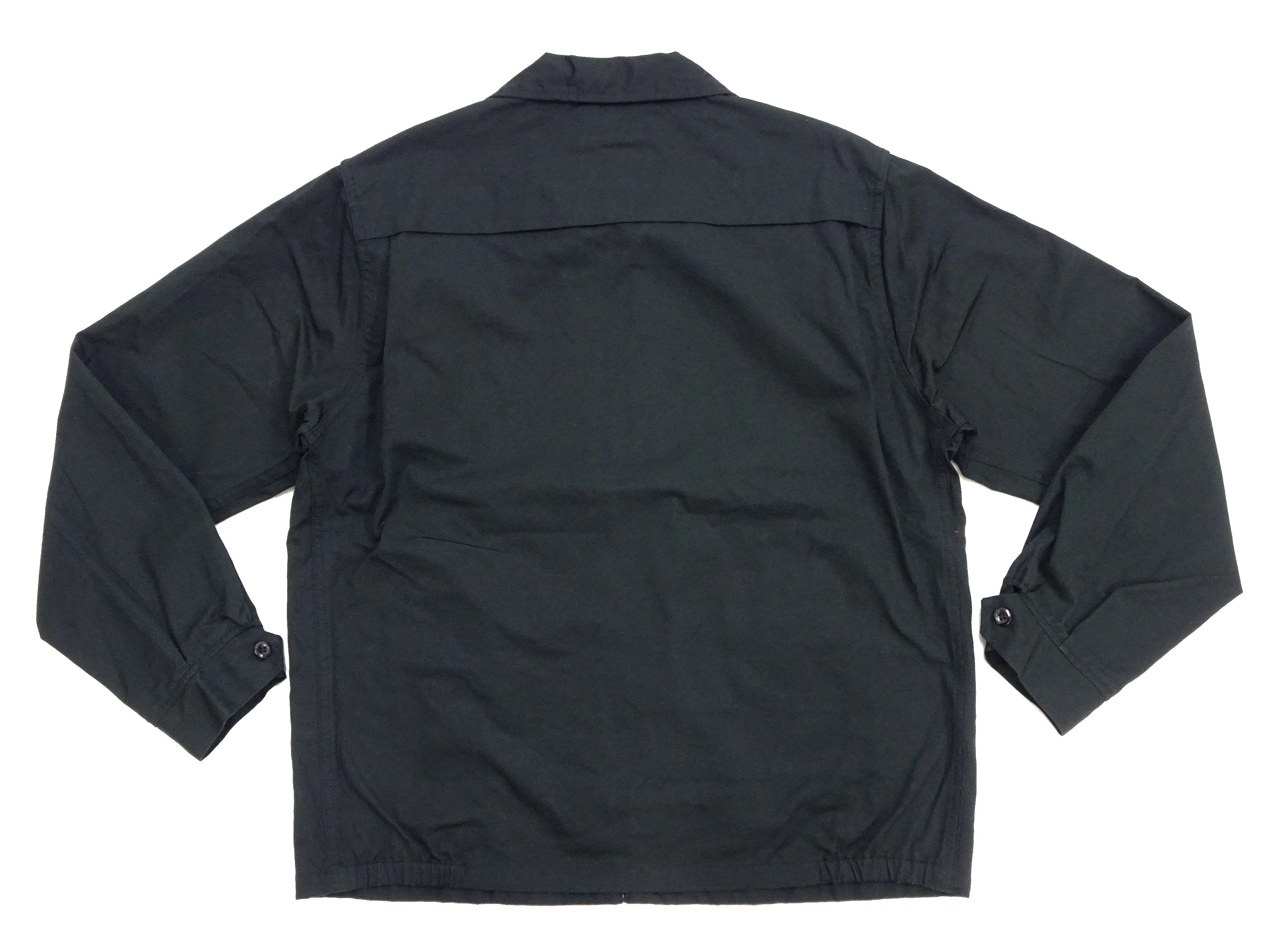 Sugar Cane Jacket Men's Casual 1950s Style Lightweight Unlined Cotton Jacket SC15293 119 Black