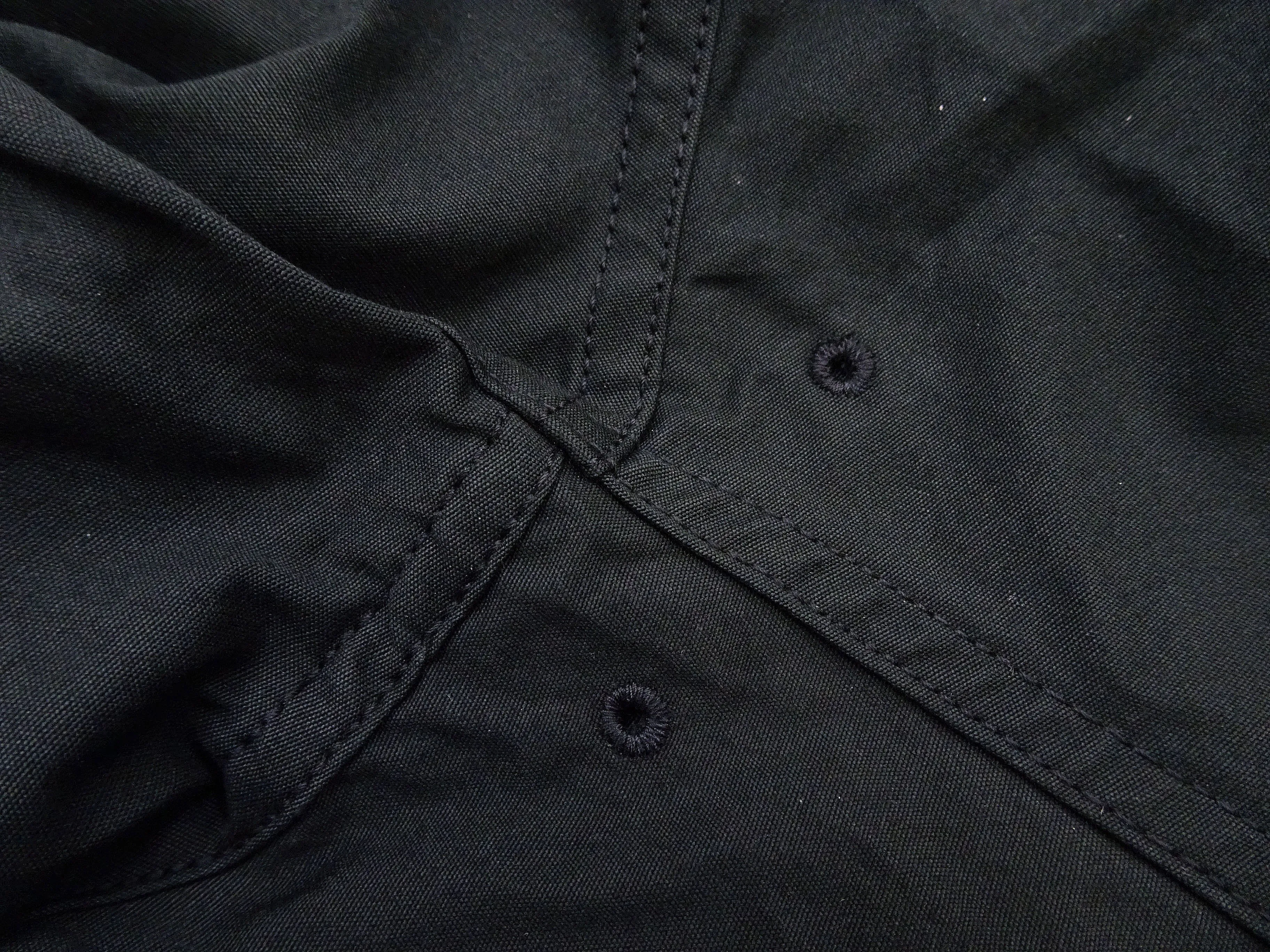 Sugar Cane Jacket Men's Casual 1950s Style Lightweight Unlined Cotton Jacket SC15293 119 Black
