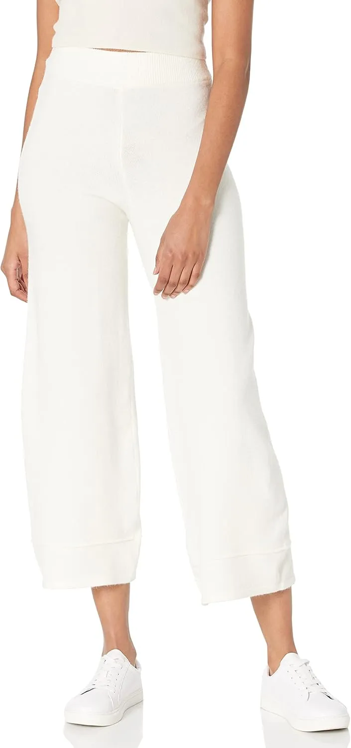The Drop Women's Bernadette Pull-on Loose-fit Cropped Sweater Pant