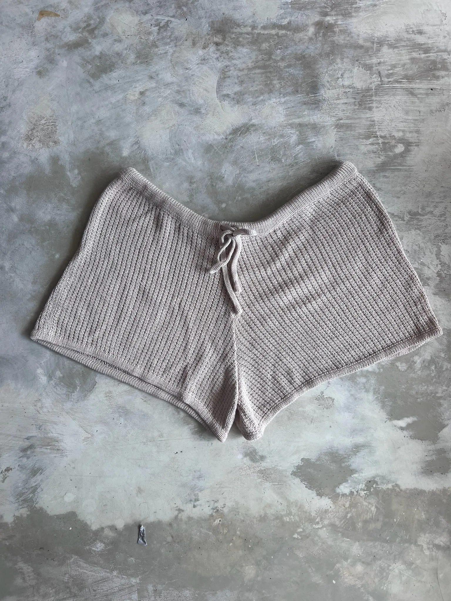 The Sands Knit Shorts - Natural