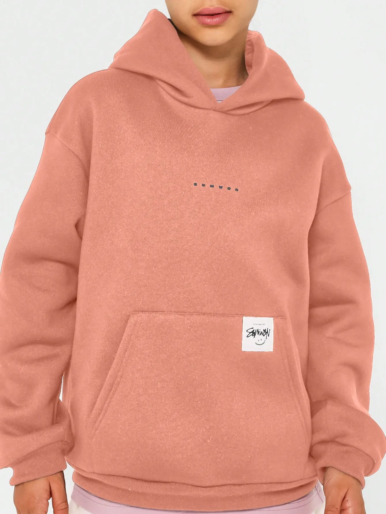 Tween Girls Regular Fit Essential Hoodie With Graphic Print