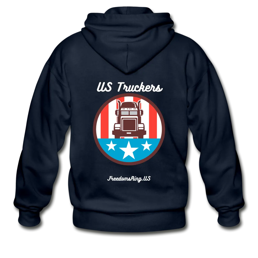 US TRUCKERS - Gildan Heavy Blend Adult Zip Hoodie