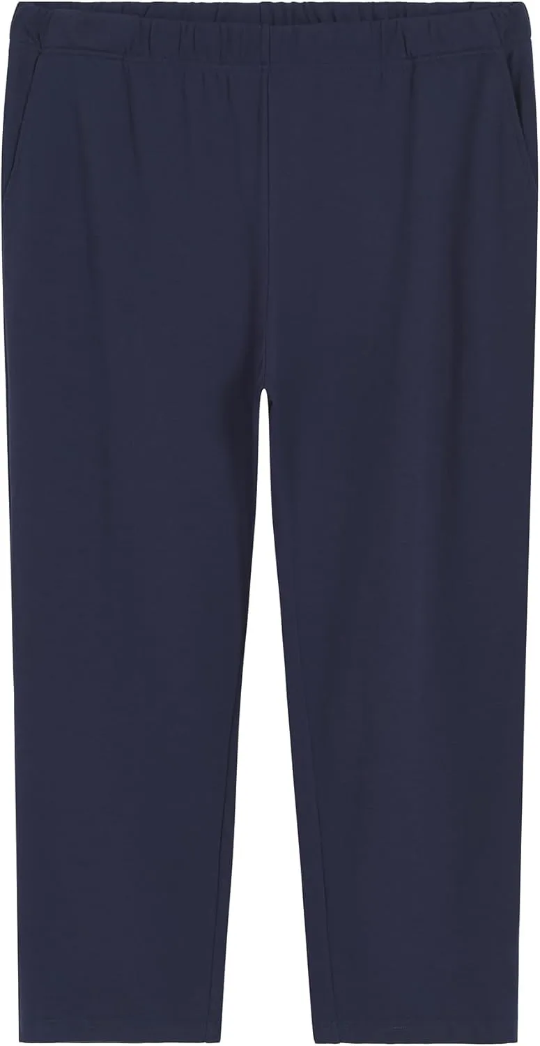 Weintee Women's Plus Size Petite Knit Pants with Pockets