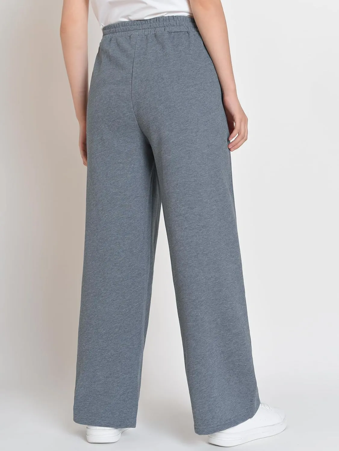 Weintee Women's Wide Leg Cotton Sweatpants with Pockets