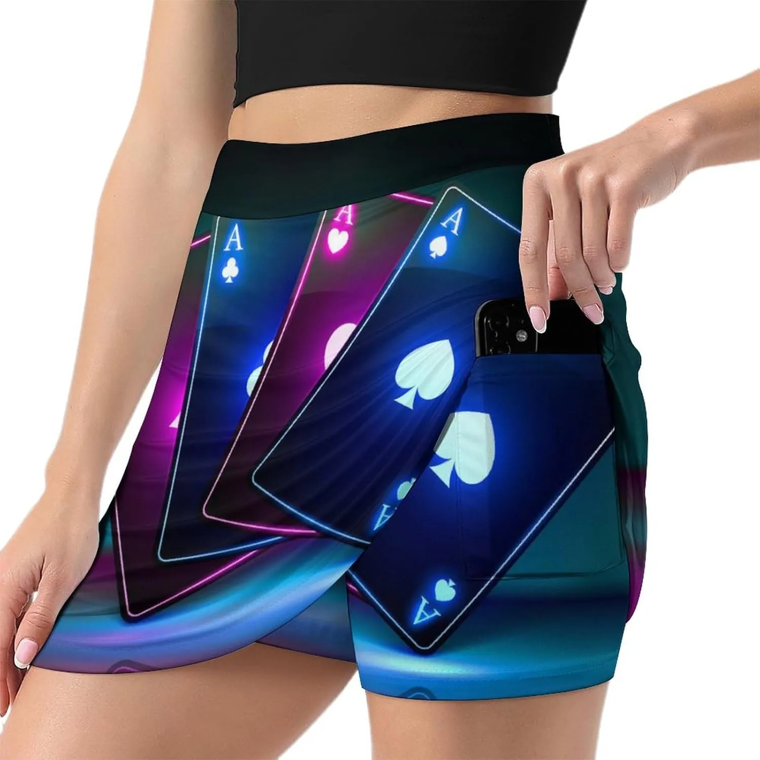 Women Athletic Tennis Skorts Golf Skirts with Pockets for Running Active Workout