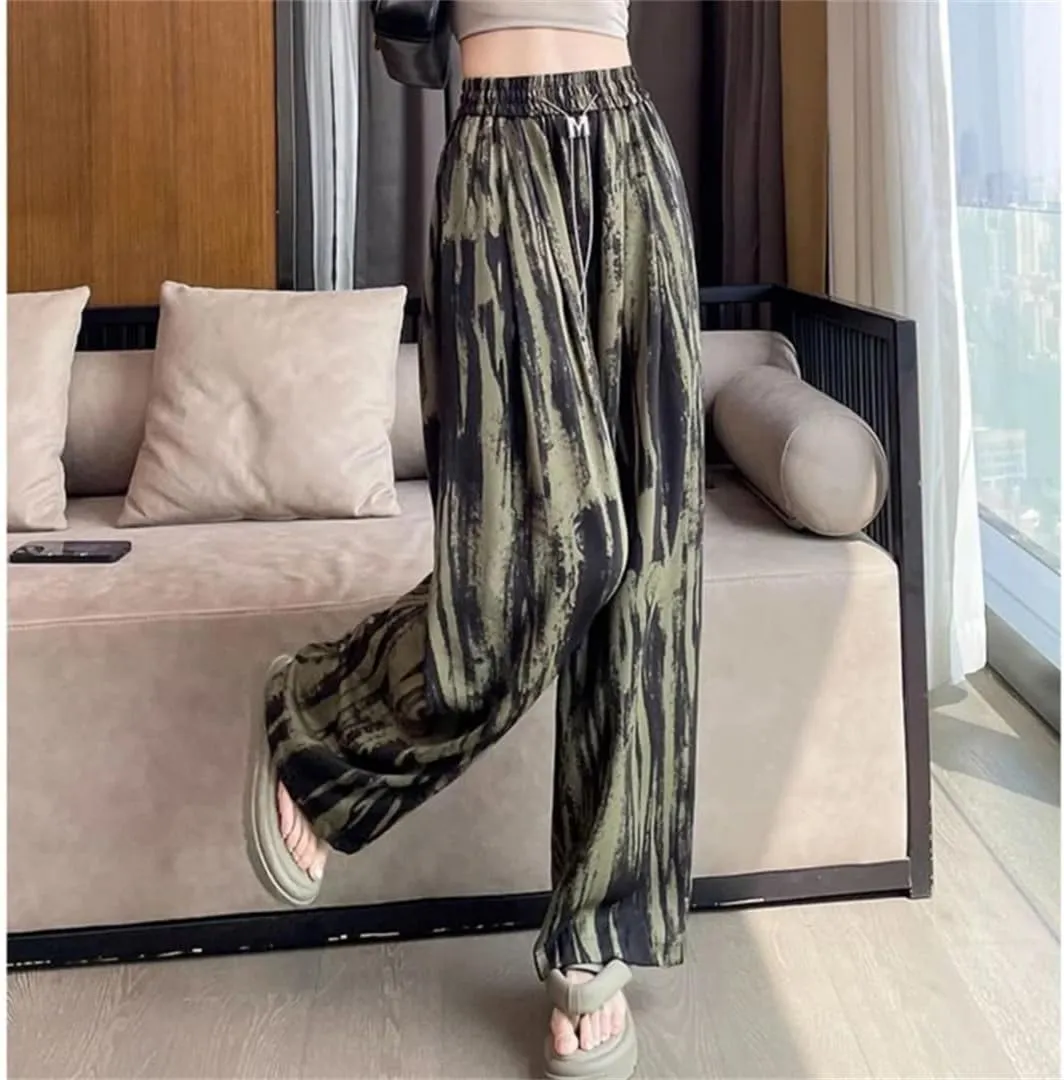 Women Wide Leg Pants High Waist Straight Trousers