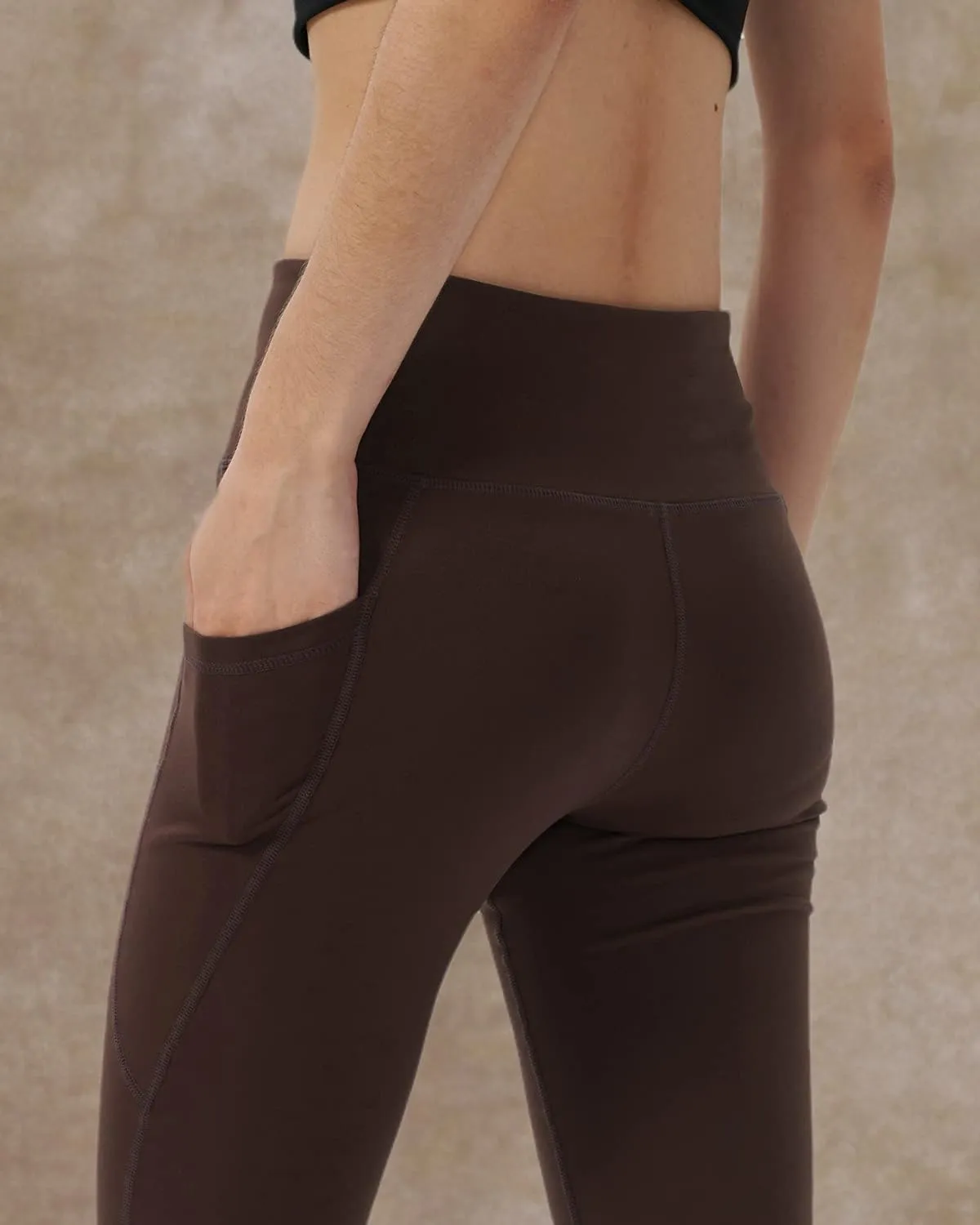 Women's Bootleg Yoga Pants with Hidden Pockets Tummy Control Running Legging Long Bootcut