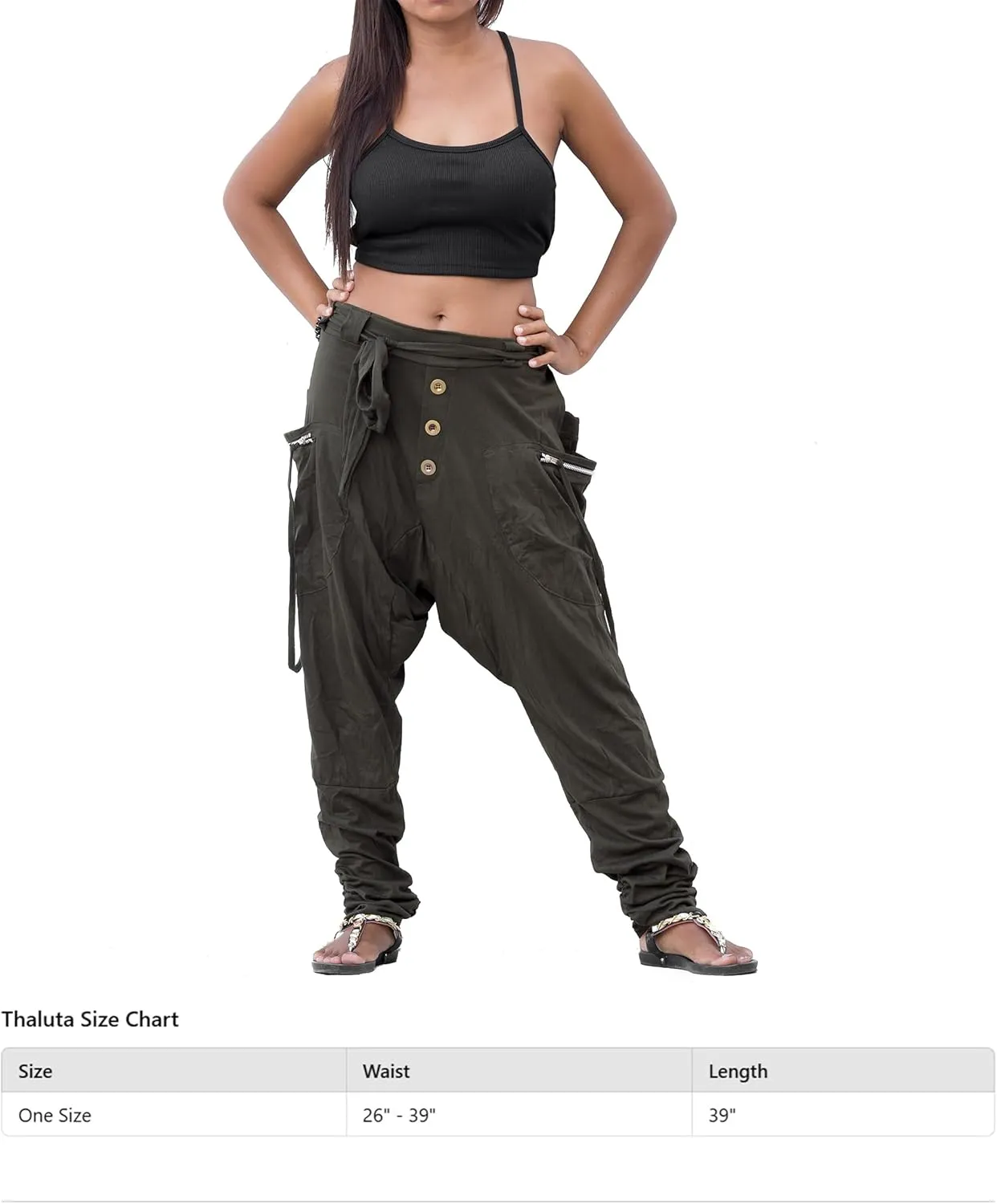 Women's Harem Loose Yoga Travel Lounge Pants with Pockets Casual Boho