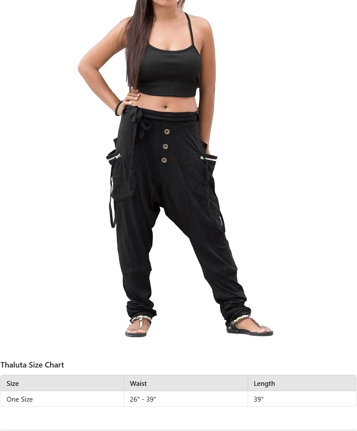 Women's Harem Loose Yoga Travel Lounge Pants with Pockets Casual Boho