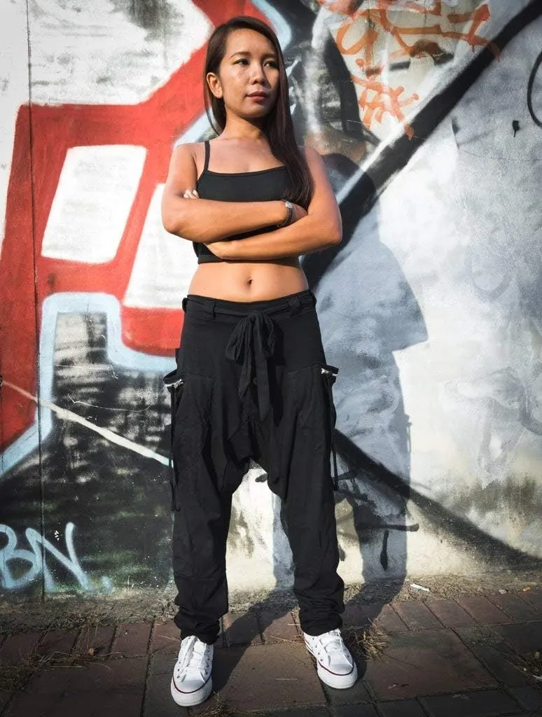 Women's Harem Loose Yoga Travel Lounge Pants with Pockets Casual Boho