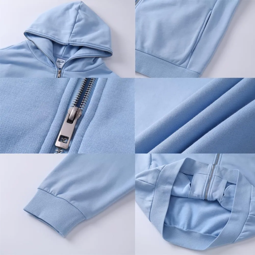 Women's Oversized Full Zip Up Hoodie with Pockets Sweatshirt for Casual Streetwear and Lounge Wear